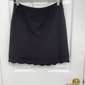 Scalloped bottom mini skirt